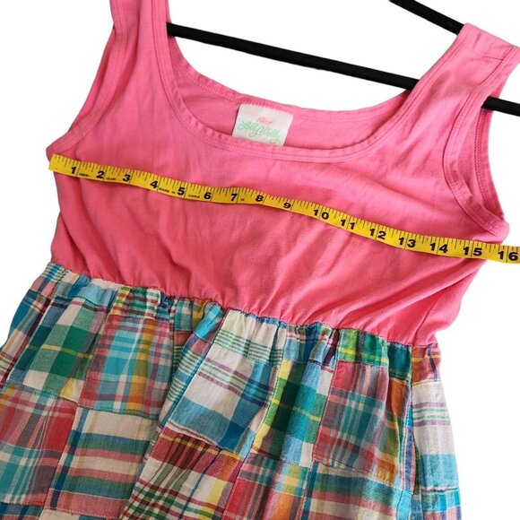 Lolly Wolly Doodle Colorful Patchwork Dress Pink‎ Tank Women Size M - Picture 4 of 9